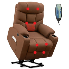 Electric Power Lift Recliner Chair with Adjustable Backrest and Footrest