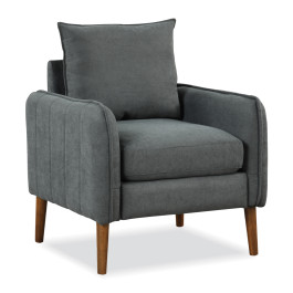 Fabric Upholstered Sofa Chair with Removable Back and Seat Cushions