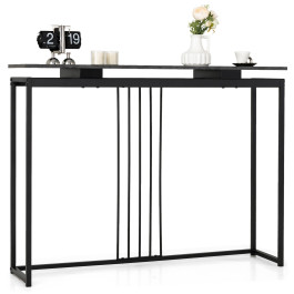 48 Inch Console Tables with Powder-Coated Steel Frame