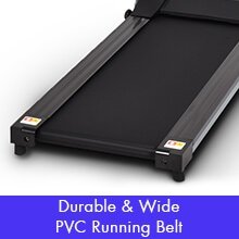 Compact Electric Folding Running and Fitness Treadmill with LED Display-Black