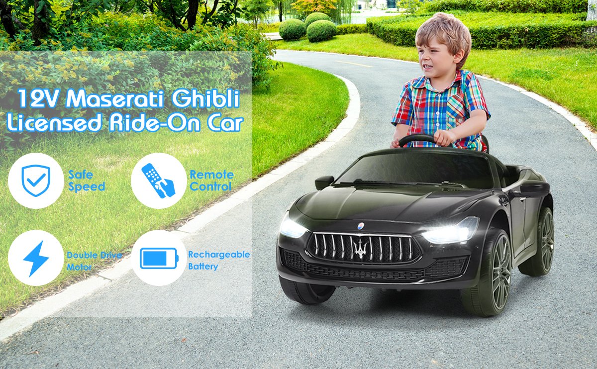 12 V Remote Control Maserati Licensed Kids Ride on Car