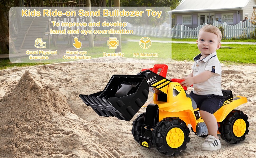 Kids Toddler Ride on Truck Excavator Digger