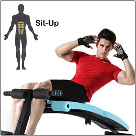 Abdominal Twister Trainer with Adjustable Height Exercise Bench