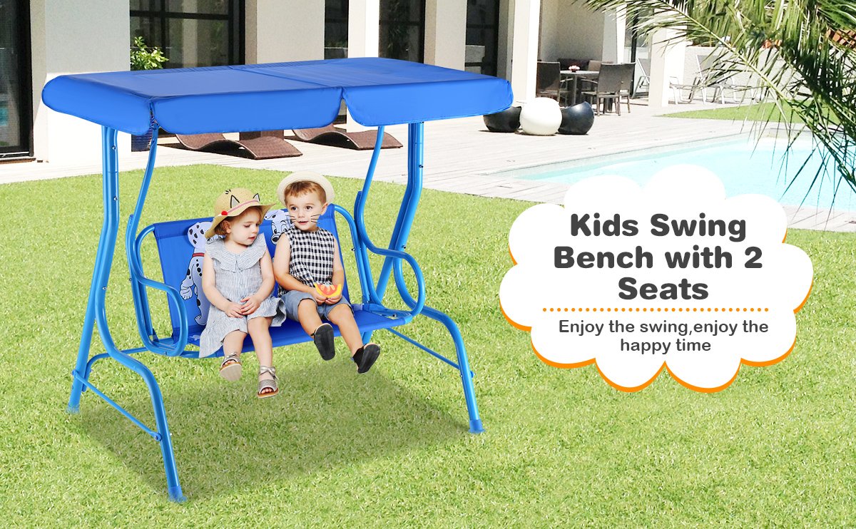 Outdoor_Kids_Patio_Swing_Bench_with_Canopy_2_Seats