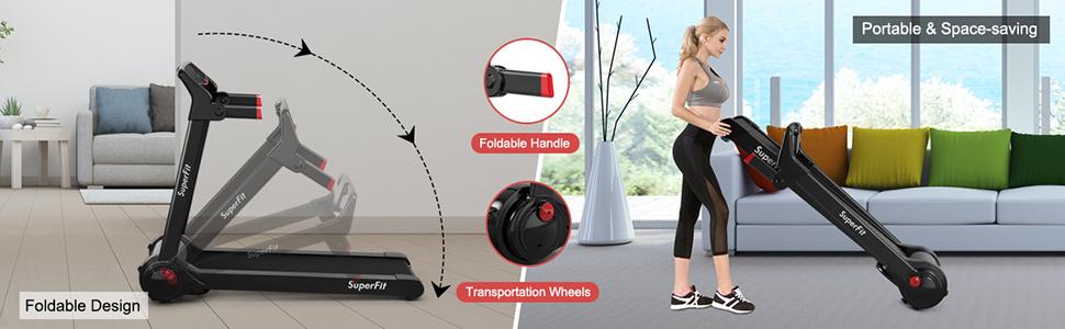 3 hp running treadmill with fitness app electric folding running for home office best folding foldable portable running machine