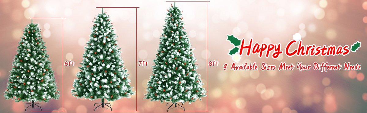 Artificial PVC Christmas Tree with Branch Tips and Metal Stand5