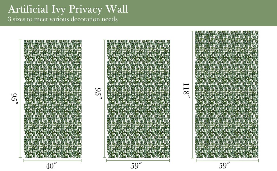 Faux Ivy Leaf Decorative Privacy Fence5