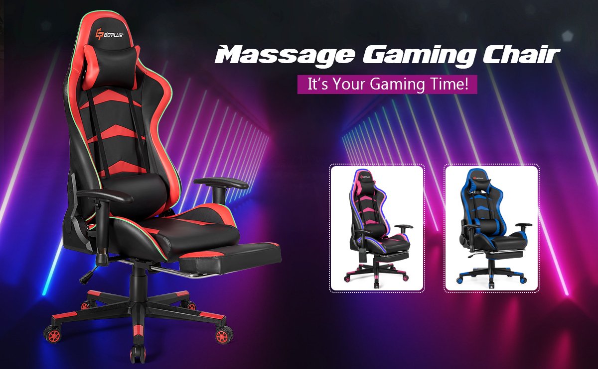 Chaise Gaming RGB LED Massage - Electro ADNANE