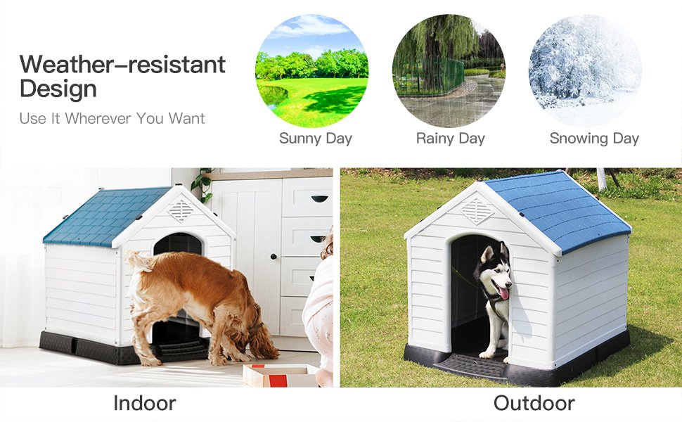 Plastic Waterproof Ventilate Pet Puppy House