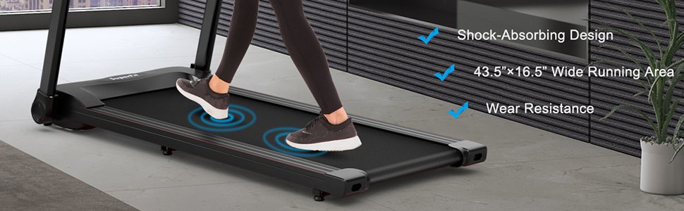 2.25HP Electric Folding Treadmill with HD LED Display and APP Control Speaker