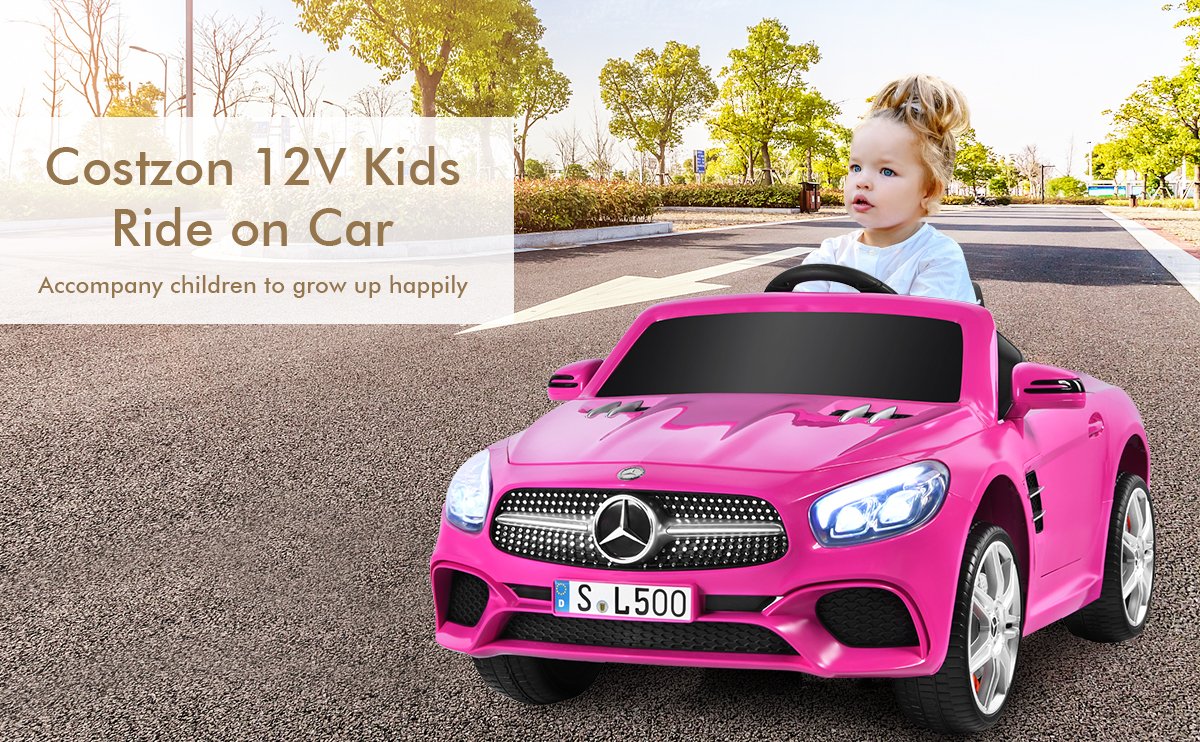 12V Mercedes-Benz SL500 Licensed Kids Ride On Car with Remote Control