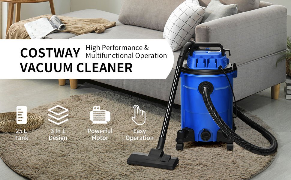 3 in 1 6.6 Gallon 4.8 Peak HP Wet Dry Vacuum Cleaner with Blower