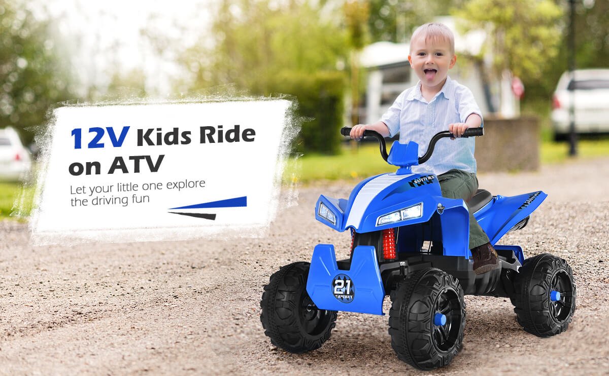 4 Wheels Quad Spring Suspension Kids Ride On ATV