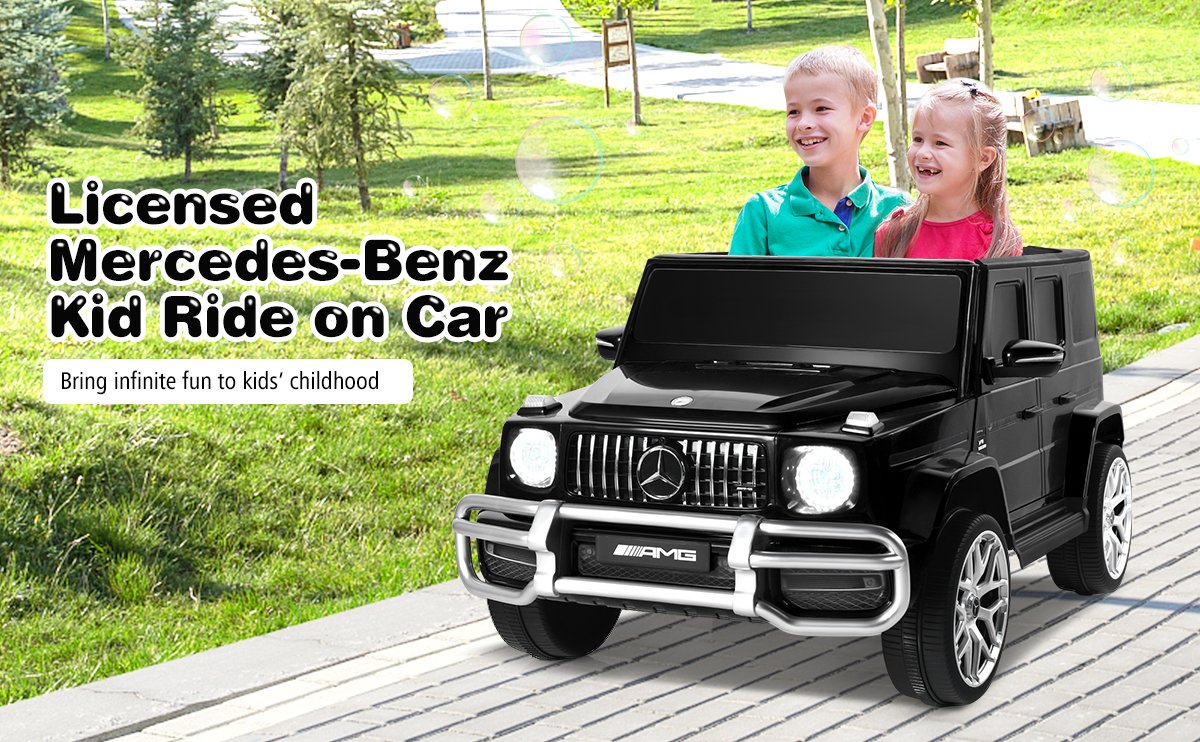 12V 2 Seats Kids Licensed Mercedes Benz G63 Ride On Car