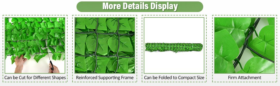 Artificial Ivy Privacy Fence for Fence and Vine Decor