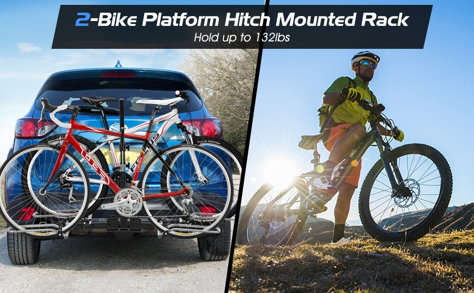 2-Bike Hitch Mount Bike Rack