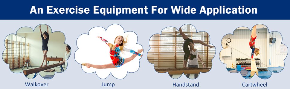 7 Feet Folding Portable Floor Balance Beam with Handles for Gymnasts