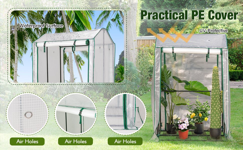 Walk-in Garden Greenhouse Warm House for Plant Growing