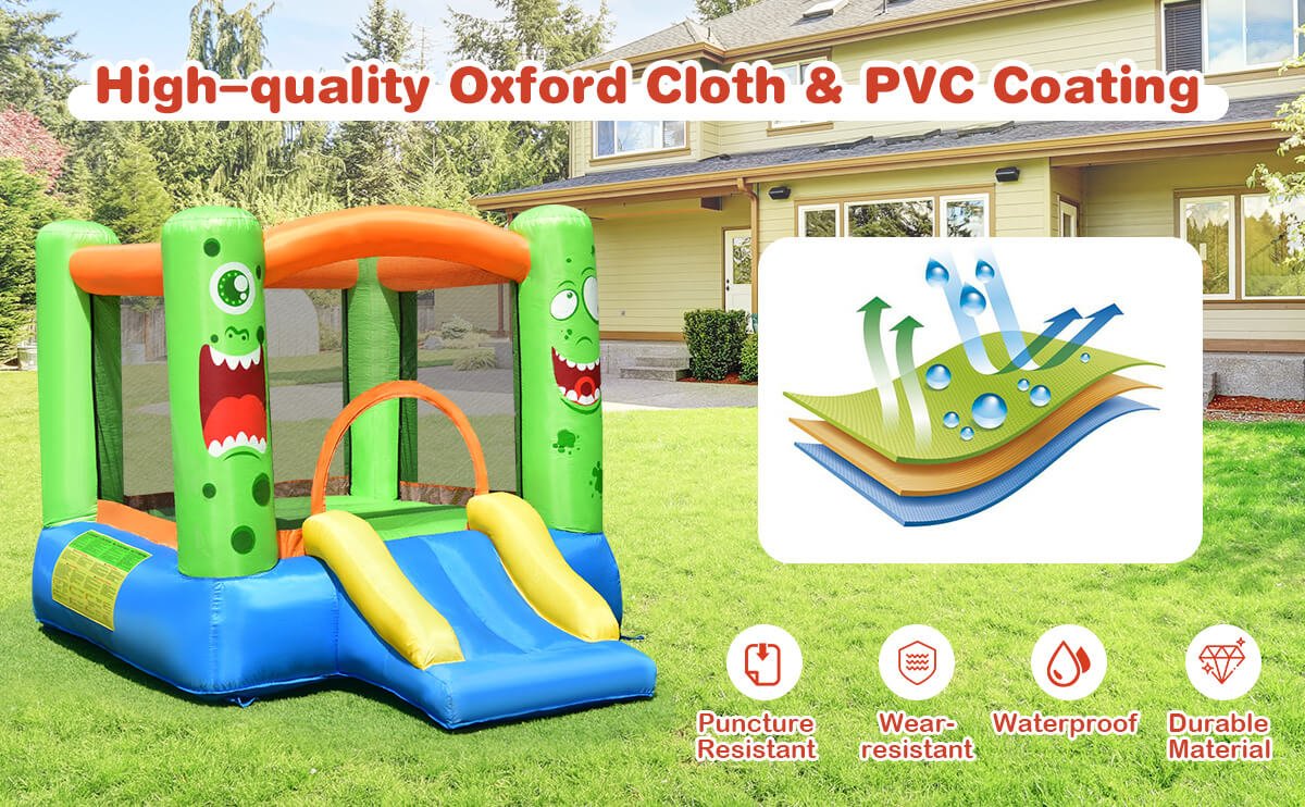 Inflatable Bounce House Jumper Castle Kids Playhouse without Blower