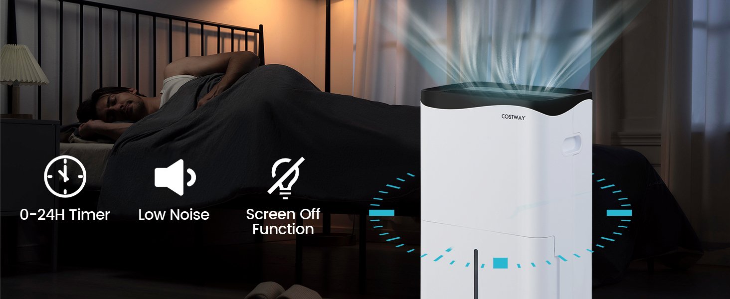 100-Pint Dehumidifier with Smart App and Alexa Control for Home and Basements