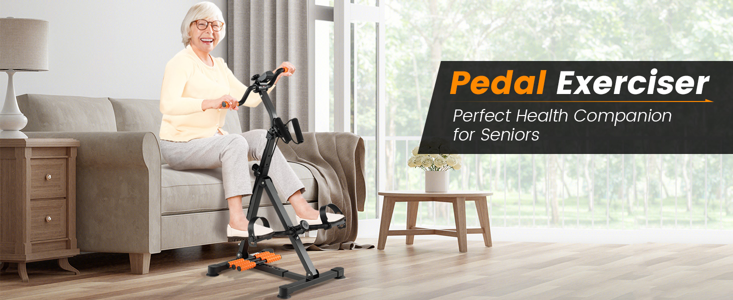 Adjustable LCD Pedal Exercise Bike with Massage