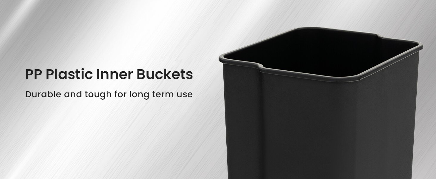 2 x 8 Gal Dual Compartment Trash Can