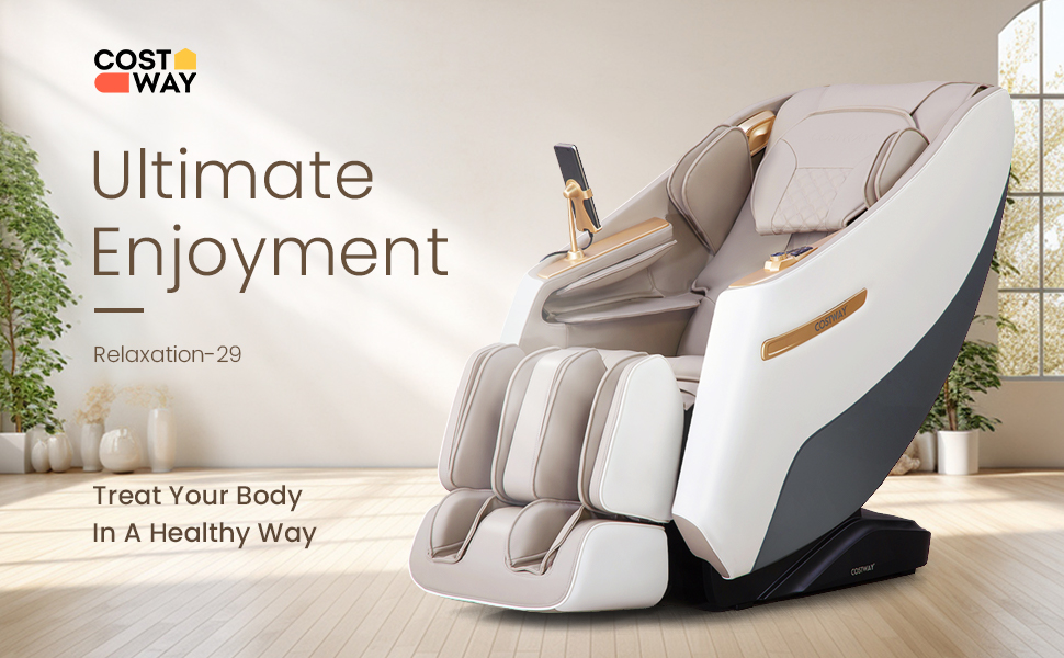 Full Body Massage Chair with Waist Heating & Airbag Massage