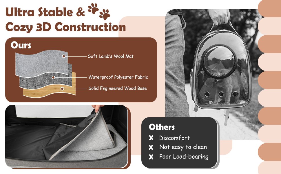 Portable Folding Cat Carrier with 4 Lockable Wheels-XL