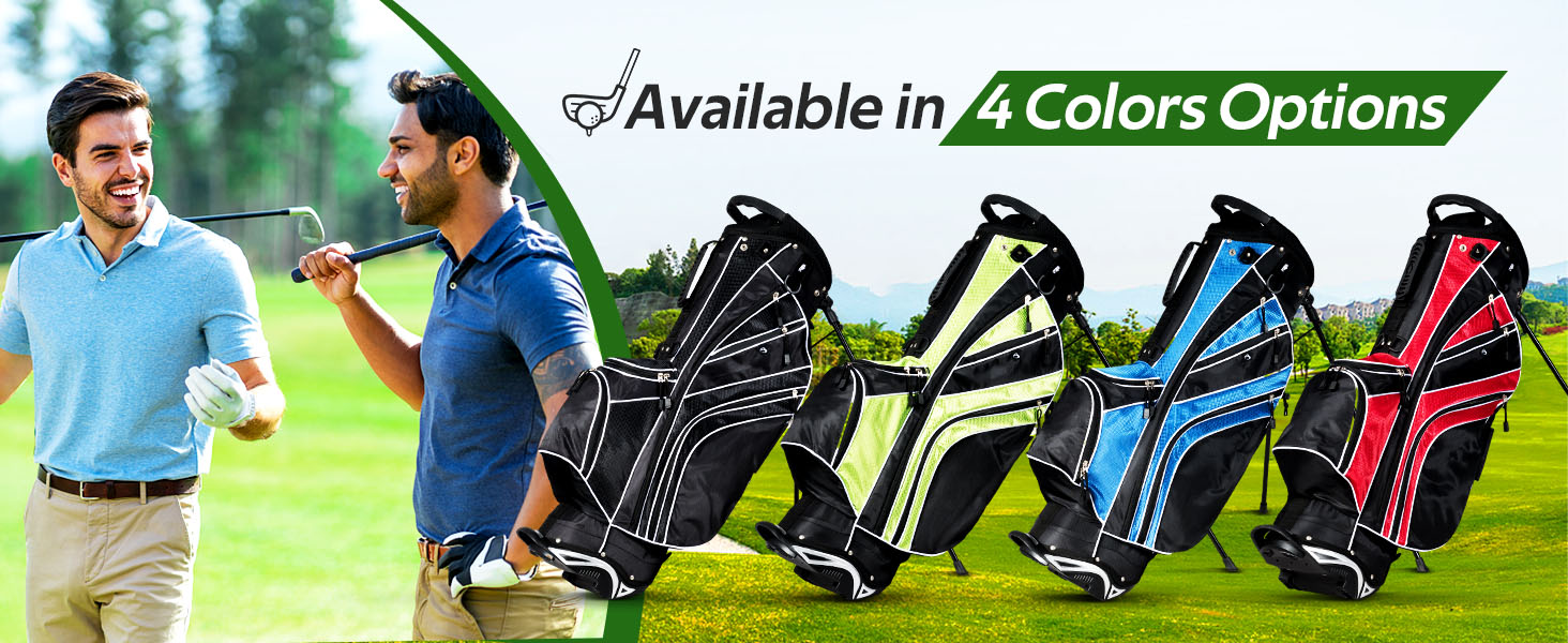 Golf Stand Bag Lightweight and Portable Golf Cart Bag with Shoulder Strap