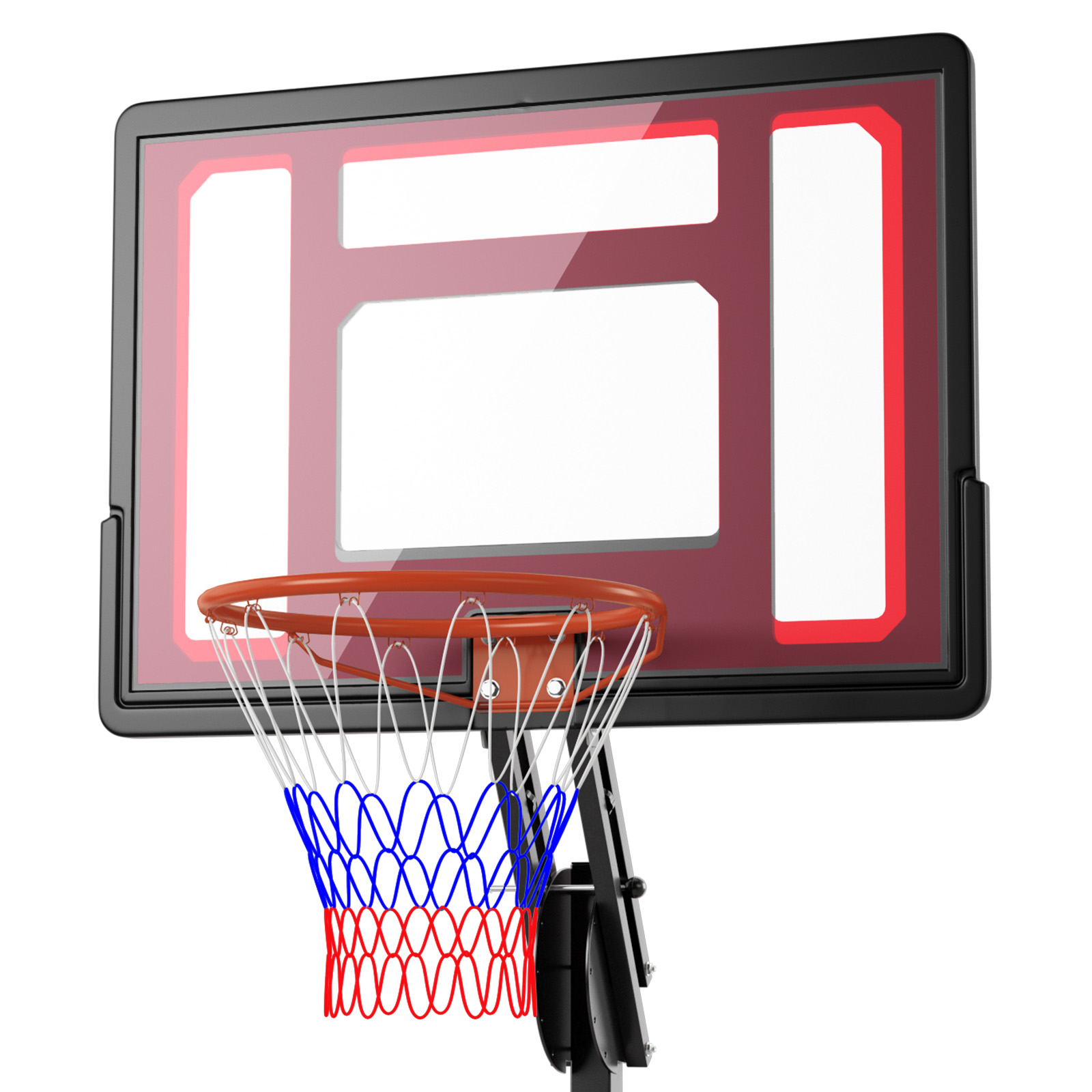 Basketball Hoop with 5-10 Feet Adjustable Height for Indoor Outdoor