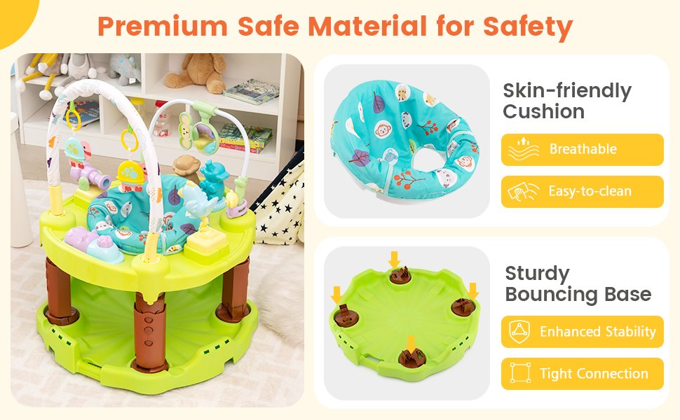 3-in-1 Baby Activity Center with 3-position for 0-24 Months
