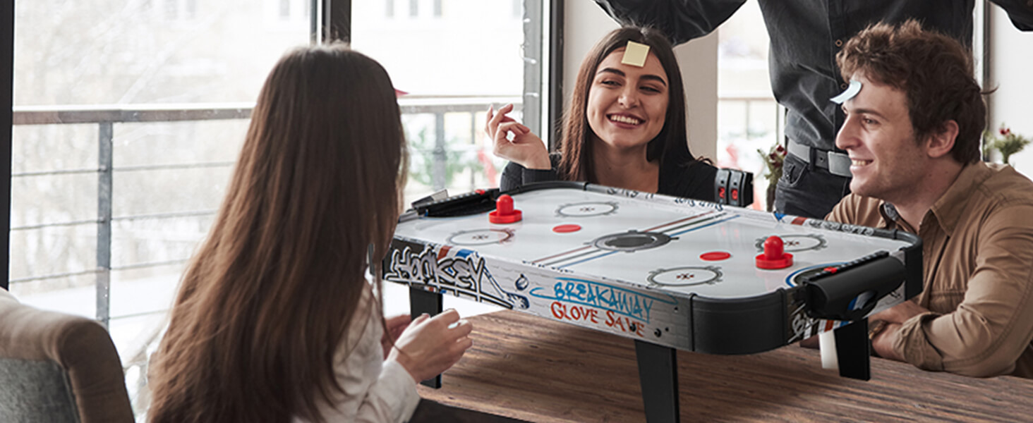 42 Inch Air Powered Hockey Table Top Scoring 2 Pushers